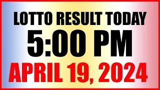 Lotto Result Today 5pm April 19, 2024 Swertres Ez2 Pcso