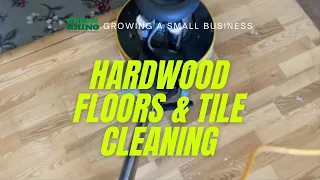 Cleaning Tile and Hardwood floors - Customers were Amazed