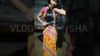 #my #saree #hair video