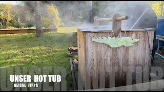 Unser HOT TUB  - heiße Tipps 🔥 - Poolbau Teil 2 - our wood fired hot tub