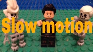 Lego David pumpkins stop motion in slow motion