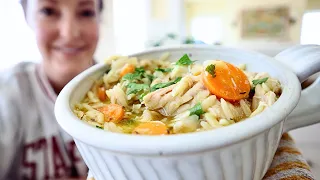 How to make Chicken in a Pot with Lemon & Orzo- super EASY & comforting!