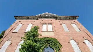 Old Vermilion School And B&O Train Depot.