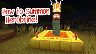 How to SUMMON Herobrine in Minecraft! (2024)