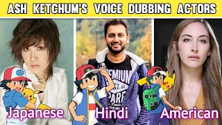 Ash Ketchum's Voice Actors from (three) 3 different countries // Live dubbing😉