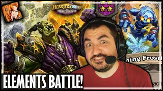 A BATTLE OF THE ELEMENTS! - Hearthstone Battlegrounds