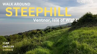 Walk around Steephill Down above Ventnor, Isle of Wight