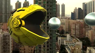 Pac Man Giant Robot Over Hong Kong - 4