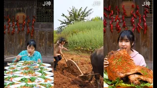 Mukbang eating show chinese, chinese food countryside eater丨MUKBANG Big Eater Eating Show丨