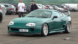 Modified Cars Arriving! Toyota Supra, M3 E30, 900HP 488 Pista, 1450HP S4 B5, Urus, 950HP Golf R32