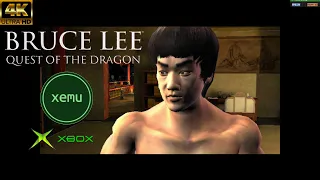 Bruce Lee: Quest of the Dragon 4K UHD Gameplay | XEMU 0.7.57 | Xbox Emulator PC