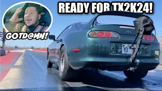 Ride Alongs in 1800HP Supra for TX2K24 Test Passes! *REACTIONS*