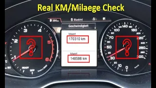 How to check the real kilometers / mileage on Audi A4 | VCDS