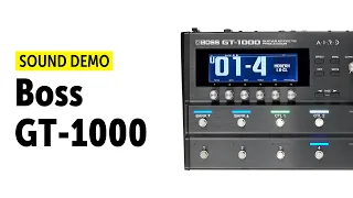 Boss GT-1000 - Sound Demo (no talking)