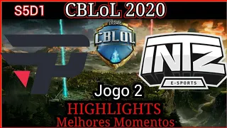 CBLoL 2020 PAIN vs ITZ highlights do jogo 2 | CBLoL 2020 paiN Gaming vs INTZ highlights jogo 2.