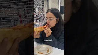 Day 5/6 of trying famous American things - Costco Pizza! Video stitched with @markianb