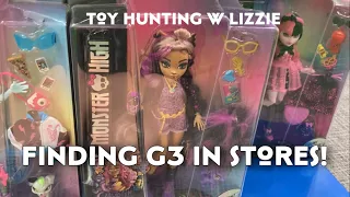 FINDING MONSTER HIGH G3 IN STORES AT TOYS R US | Doll Hunting with Lizzie