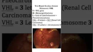 Von Hippel-Lindau Disease (VHL) [USMLE Quick Review]     #shorts