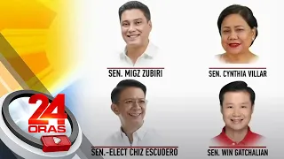 Mga pangalang lumulutang bilang Senate President: Zubiri, Villar, Escudero, Gatchalian | 24 Oras