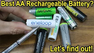 Which AA Rechargeable Battery is Best after 1 Year?  Let's find out! Eneloop, Duracell, Amazon, EBL