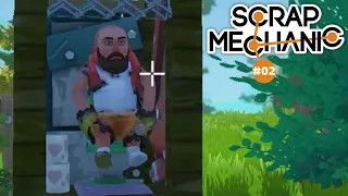 Scrap Mechanic Survival - Первые Волны Роботов #02