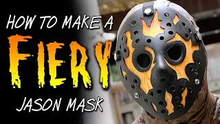 How To Make a Fiery Jason Mask - Friday The 13th DIY