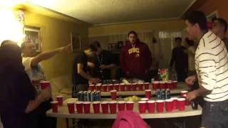 Singing while playing Beer Pong [Kickback]