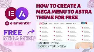Add Free Mega Menu to Astra theme | Astra Theme Customization