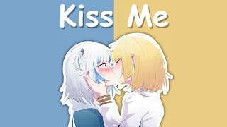 【Hololive Song / Gura and Watson Duet 合唱 Sing】Sixpence None The Richer - Kiss Me (with Lyrics)