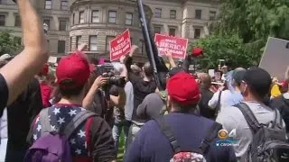 Portland Police Targeted As Counter-Protesters Clash With Pro-Trump Rally