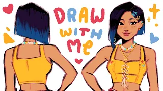 ♡ draw with me! // character ref sheet