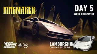 Need For Speed: No Limits | Lambroghini Countach LPI 800-4 (Kingmaker - Day 5 | Blood In The Water)