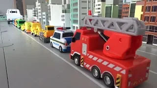 꼬마버스 타요 10대 자동차 트럭 싣기 장난감 놀이 Tayo The Little Bus Loading 10 cars into trucks toys play