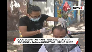 Hairstylist, naglilibot para magbigay ng libreng gupit sa mga homeless