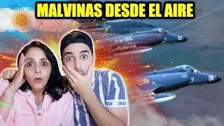 Españoles REACCIONAN A LA GUERRA DE LAS MALVINAS🇦🇷 (Documental desde el aire)