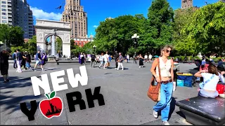 NYC Early Summer Walk 4K: Washington Square Park to Canal Street via SoHo Manhattan Tour May 2024