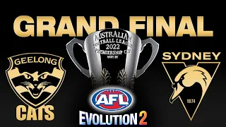 AFL GRAND FINAL 2022 (Geelong v Sydney) | AFL Evolution 2