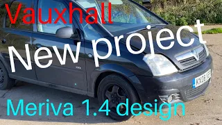 New Project Vauxhall Meriva Design Black Part 1 walk Around & lets get work started