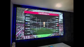 Fiz um telão pra assistir a copa Qatar 2022