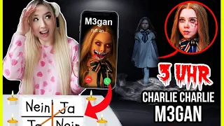 Stelle niemals FRAGEN zu M3GAN aus KINO FILM mit Charlie Charlie SPIEL bei PYJAMA PARTY 3 Uhr Nachts