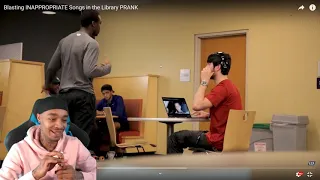 FlightReacts Blasting INAPPROPRIATE Songs in the Library PRANK!