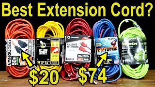 Best Extension Cord? Flexzilla, US Wire, Yellow Jacket, Southwire, Husky, Woods, Bergen Industries