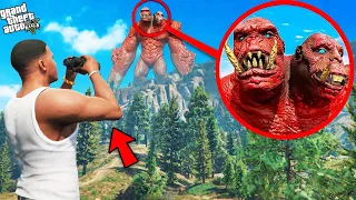 GTA 5 : I Found A Scary Red Monster In Los Santos GTA 5 !