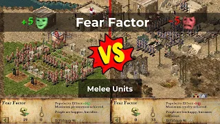 Stronghold Crusader HD - Fear Factor Effect on Combat/Melee Units