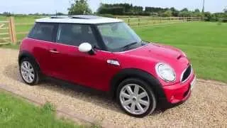 2007 Mini Cooper S Red Panoramic Roof