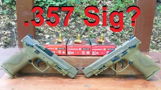 .357 Sig? Cartridge Introduction and  FMJ Ballistic Gel Test (VS .40 S&W and 9mm)