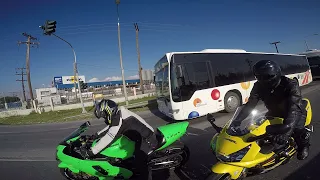 BMW S1000RR VS HONDA CBR954RR VS KAWASAKI ZX12R  2o