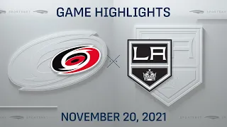 NHL Highlights | Hurricanes vs. Kings - Nov. 20, 2021