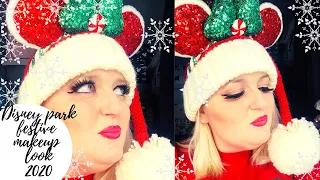 disney parks christmas festive makeup look 2020 - Q&A get to know me  - makeup for disney