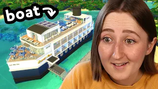 i built a giant cruise ship in the sims